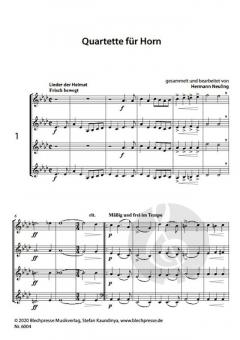 Quartette für Horn von Hermann Neuling 