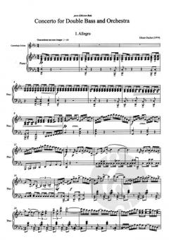 Konzert für Kontrabass und Orchester  von Efrain Oscher 