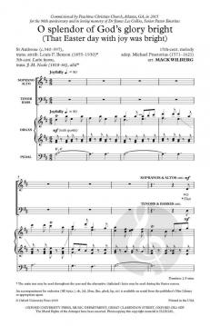 O splendor of God's glory bright von Mack Wilberg (Download) 