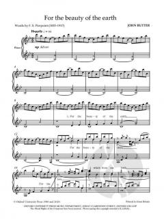 For the beauty of the earth von John Rutter (Download) 