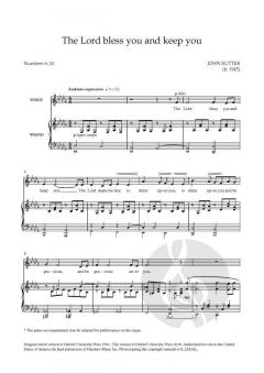 The Lord bless you and keep you (solo/low) von John Rutter (Download) 