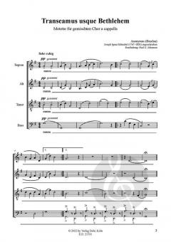 Transeamus usque Bethlehem von Joseph Ignaz Schnabel 