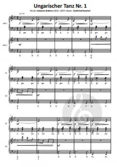 Ungarische Tänze 1, 4, & 5 von Johannes Brahms 