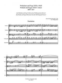 Präludium und Fuge c-Moll BWV 867 von Johann Sebastian Bach 