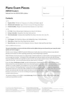 ABRSM Piano Exam Pieces 2023-2024 Grade 6 
