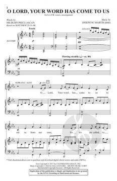 O Lord, Your Word Has Come to Us von Joseph M. Martin (Download) 