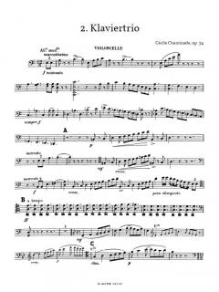 Klaviertrio Nr.2 a-Moll op.34 von Cécile Chaminade 