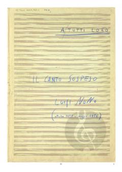 Il canto sospeso  von Luigi Nono 