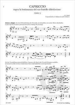 Capriccio sopra la lontananza del suo fratello dilettissimo BWV 992 von Johann Sebastian Bach 