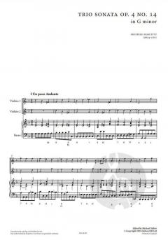 Trio Sonata in G minor op. 4/1  von Michele Mascitti 