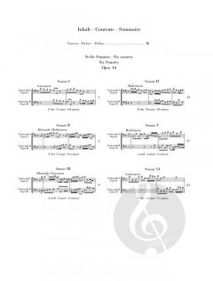 6 Sonaten op. 14 von Joseph Bodin de Boismortier 