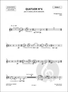 Quatuor N° 6 von Philippe Hersant 