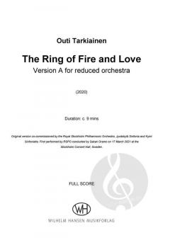 The Ring of Fire and Love von Tarkiainen Outi 