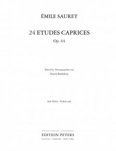 24 Etudes Caprices op. 64 von Sauret Emile 