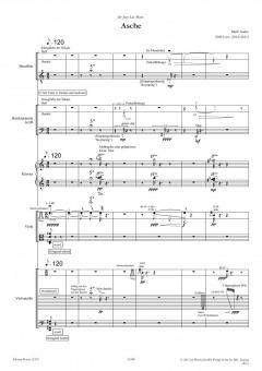Asche für fünf Instrumente von Mark Andre 