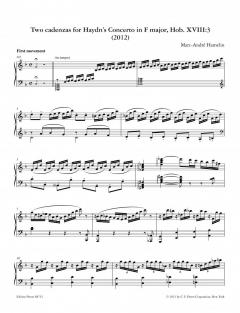 Cadenzas for the Haydn Piano Concerti F major & G major von Marc-André Hamelin 