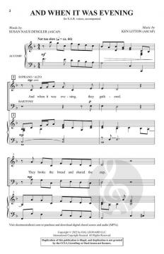And When It Was Evening von Ken Litton (Download) 