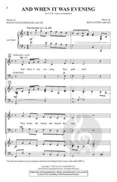 And When It Was Evening von Ken Litton (Download) 
