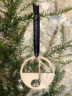 Christbaum-Anhänger aus Holz (4 Stück) 