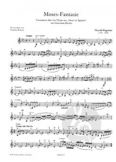 Moses-Fantasie von Niccolò Paganini 