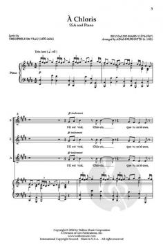 A Chloris von Reynaldo Hahn 