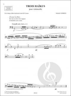 Trois Haikus von Michaël Andrieu 
