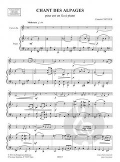 Chant des Alpages von Francis Coiteux 