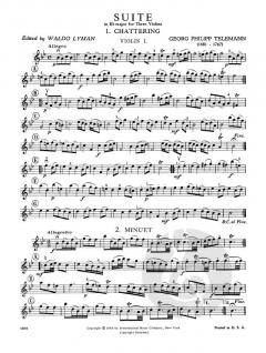 Suite in B flat major (Easy) von Georg Philipp Telemann 