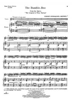 The Bumble-Bee From The opera 'The Legend Of Tsar Saltan' von Nikolai Rimski-Korsakow 