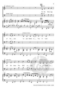 We Give Thanks to You, O Lord von Patricia Mock (Download) 