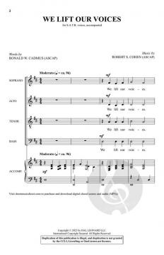 We Lift Our Voices von Robert S. Cohen (Download) 