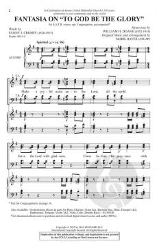Fantasia on To God Be the Glory von William Howard Doane (Download) 