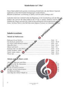 Kinderlieder in C-Dur 