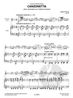 Canzonetta op. 19 von Gabriel Pierné 