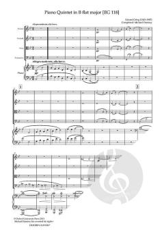 Piano Quintet in B flat major (EG 118) (Download) 