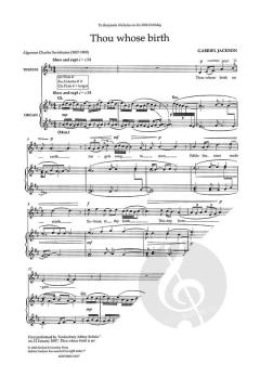 Thou whose birth von Gabriel Jackson 