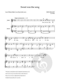 Sweet was the song von Bob Chilcott 