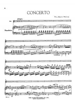 Hornkonzert Nr. 1 D-Dur KV 412 von Wolfgang Amadeus Mozart für Horn und Klavier