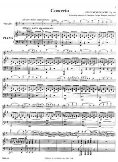 Concerto For Violin & Piano, Op. 64 von Felix Mendelssohn Bartholdy im Alle Noten Shop kaufen