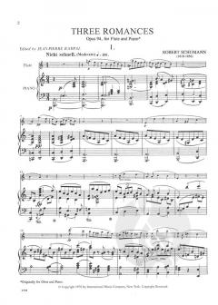 3 Romances, Op. 94 von Robert Schumann 