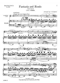 Fantasia und Rondo von Carl Maria von Weber 