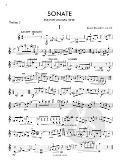 Sonate für 2 Violinen op.56 im Alle Noten Shop kaufen (Stimmensatz)