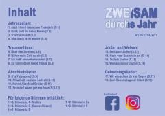 Zweisam durchs Jahr - 1. Stimme in B 