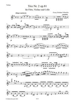 Trio Nr. 2 op. 81 von Georg Abraham Schneider 