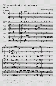 Wir danken dir, Gott, wir danken dir von Johann Sebastian Bach (Download) 