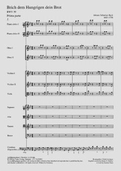 Brich dem Hungrigen dein Brot von Johann Sebastian Bach (Download) 