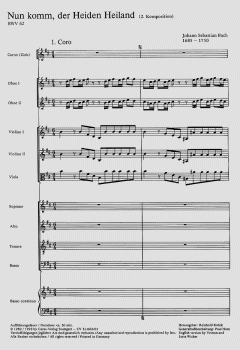 Nun komm, der Heiden Heiland (II) von Johann Sebastian Bach (Download) 