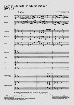 Herr, wie du willt, so schicks mit mir von Johann Sebastian Bach (Download) 