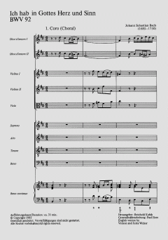 Ich hab in Gottes Herz und Sinn von Johann Sebastian Bach (Download) 