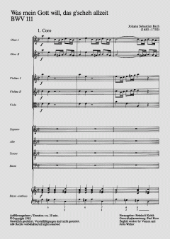 Was mein Gott will, das g'scheh allzeit von Johann Sebastian Bach (Download) 